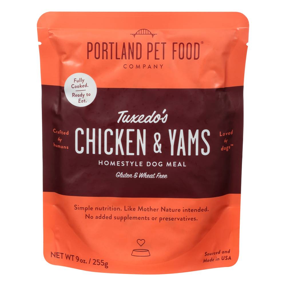 Portland Pet Food Tuxedo's Chicken & Yams Homestyle Dog Meal (9 oz)