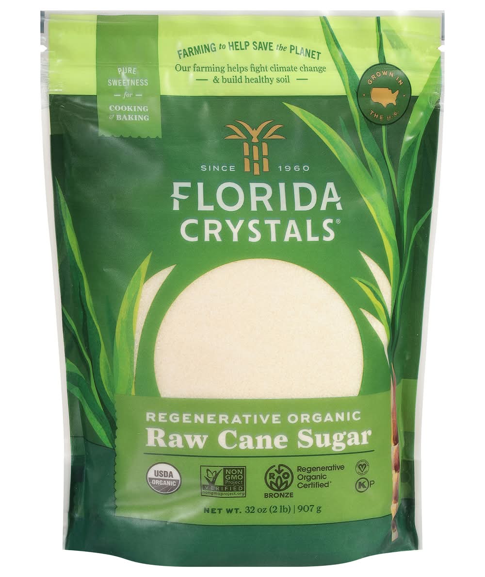Florida Crystals Regenerative Organic Raw Cane Sugar (2 lbs)
