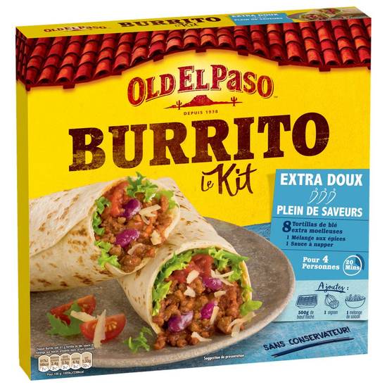 Kits pour burritos sans piment Old el paso 491g