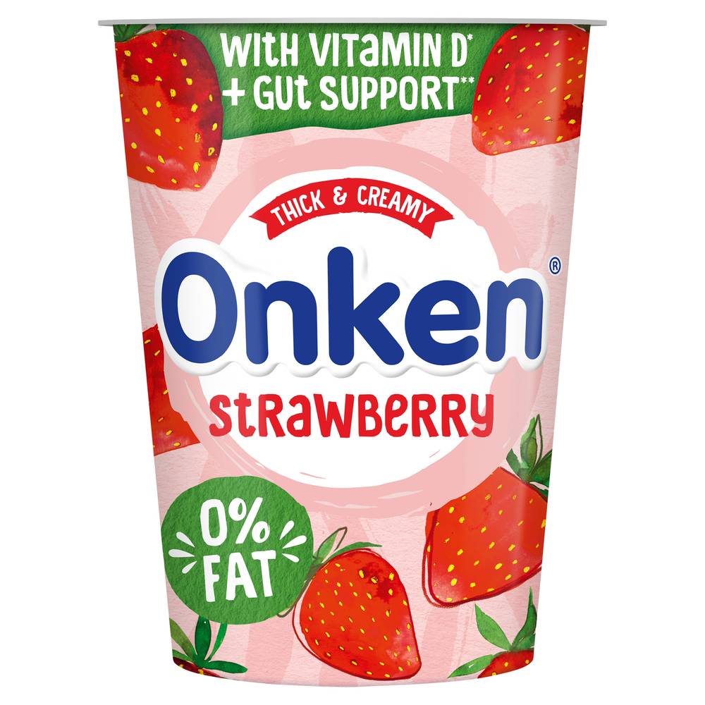 Onken Thick & Creamy 0% Fat Yogurt (strawberry)