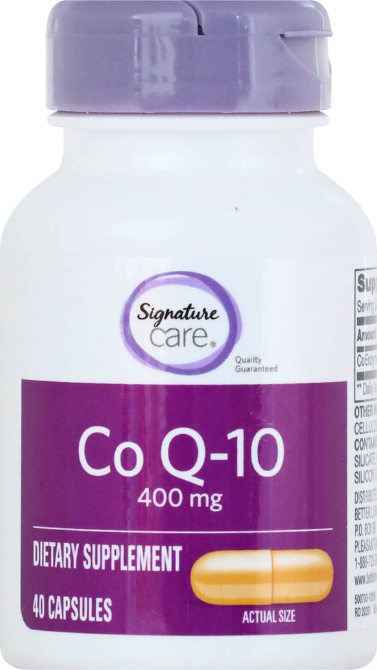 Signature Care Co Q-10 400 mg Capsules (40 ct)