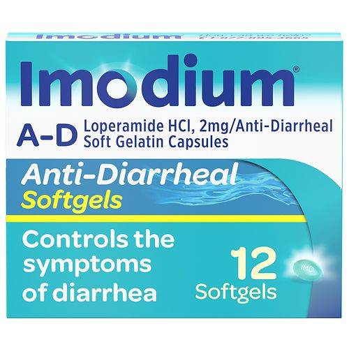 Imodium A-D Anti-Diarrheal Softgels, Loperamide Hydrochloride - 12.0 ea