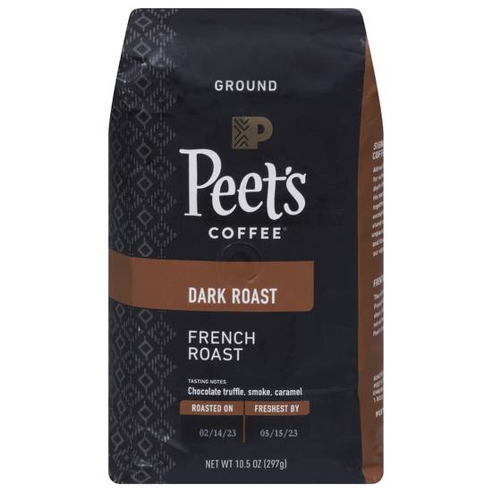 Peet's Coffee Ground Dark Coffee (10.5 oz) (french roast)