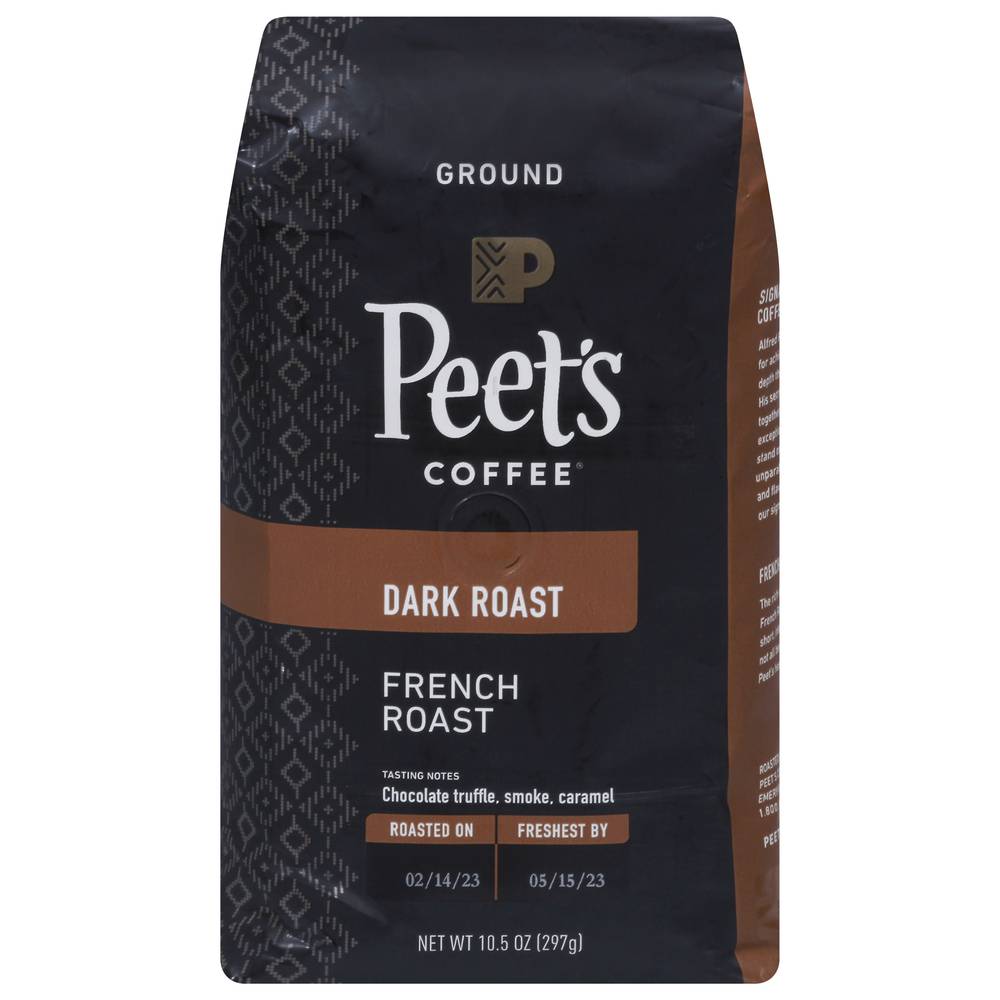 Peet's Coffee Ground Dark Coffee, French Roast (10.5 oz)