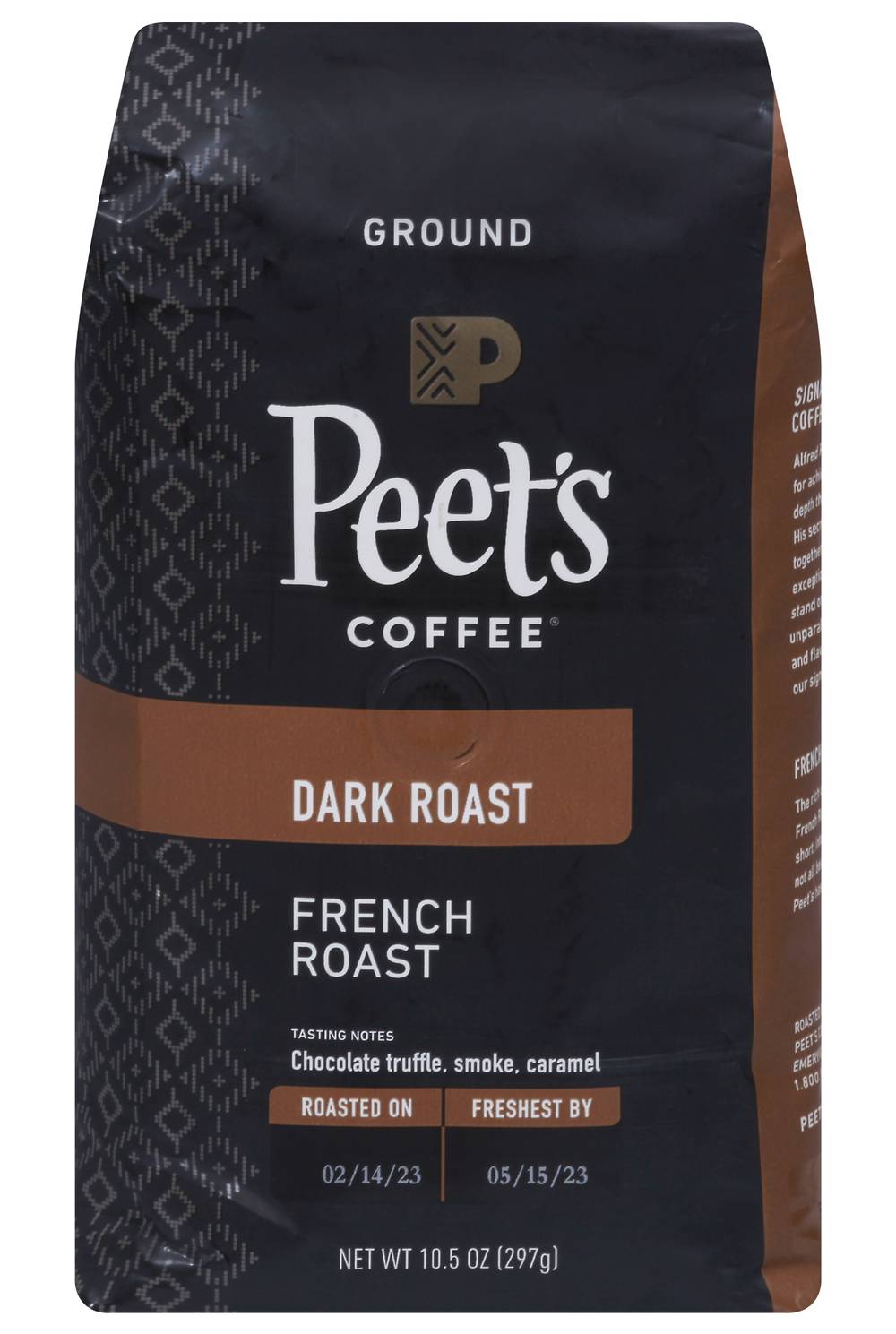 Peet's Coffee Ground Dark Coffee, French Roast (10.5 oz)