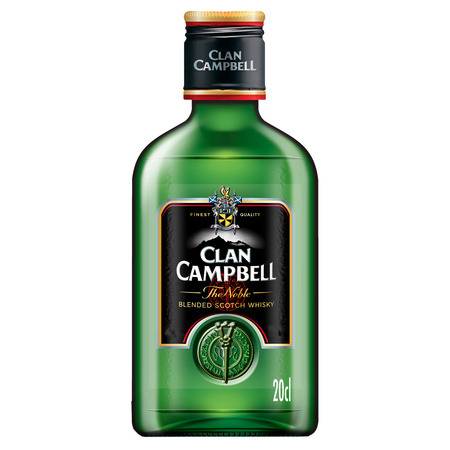 Whisky blended scotch The noble CLAN CAMPBELL - la bouteille de 20cL
