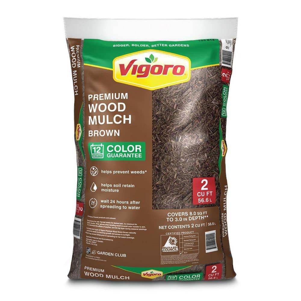 Vigoro Bagged Premium Brown Wood Mulch