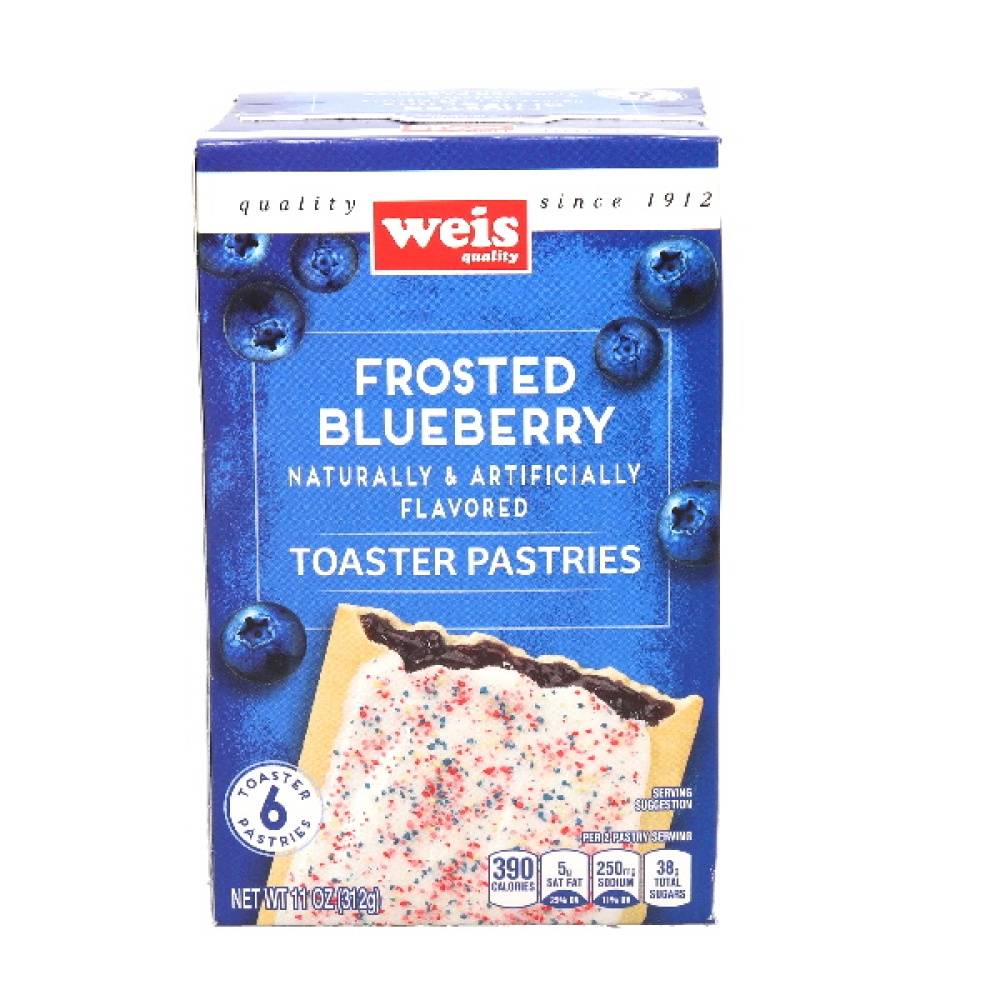 Weis Frosted Toaster Pastries, Blueberry (11 oz, 6 ct)