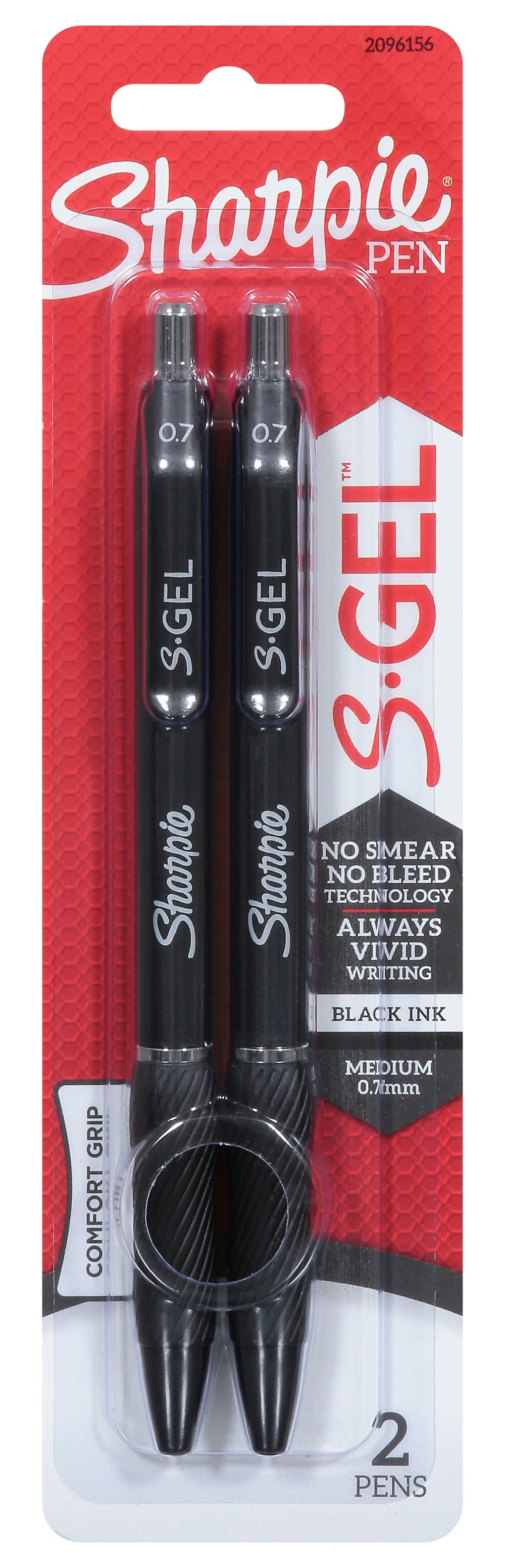 Sharpie S-Gel Medium 0.7 mm Black Pens (3.2 oz)