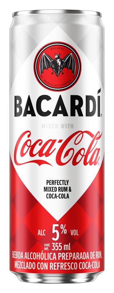 Bacardí · Bebida alcohólica preparada de ron y coca-cola (355 ml)