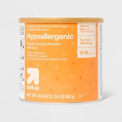 up&up Non-Gmo Hypoallergenic Powder Infant Formula, 0-12 Months (19.8 oz)