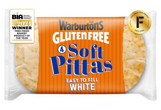 Warburtons White Soft Pittas (4 pack)