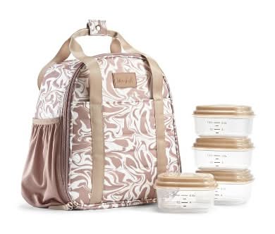 Fit & Fresh Mushroom Liquid Marble Marina Lunch Kit