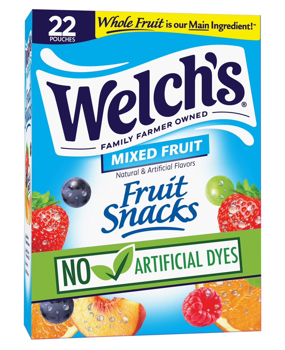 Welch's Family Size Fruit Snacks, Mixed Fruit (22 x 0.8 oz)