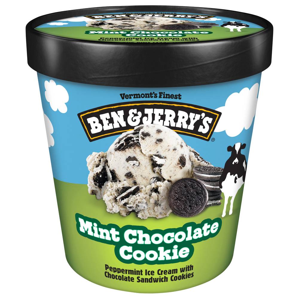 Ben & Jerry's Mint Chocolate Cookie Ice Cream (473 ml)