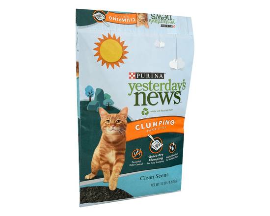 Purina · Yesterday'S News Clumping Clean Scent Paper Liitter (10 lb)