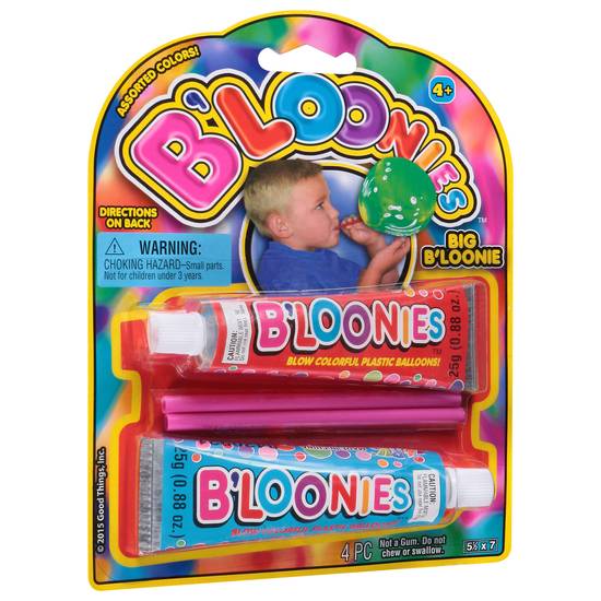 B'loonies Big Assorted Colors Balloons (4 ct)