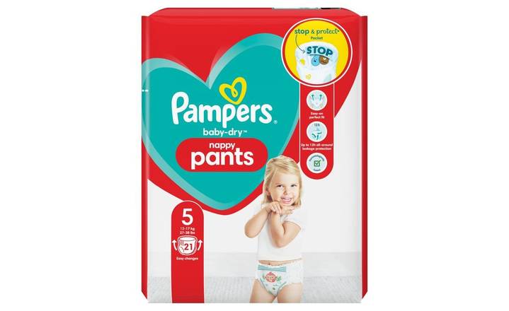 Pampers baby-dry Nappy Pants Size 5 21's (395703)