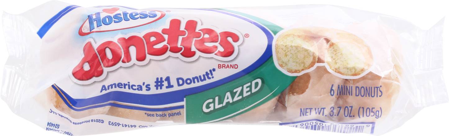 Hostess Donettes Glazed Mini Donuts (6 ct)