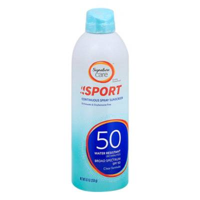 Signature Care Broad Spectrum Spf 50 Continuous Spray Sunscreen