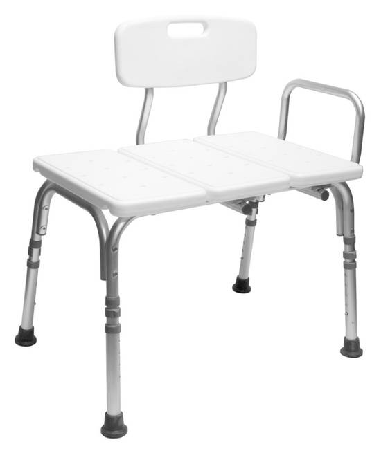 Carex Tub Transfer Bench with Height Adjustable Legs