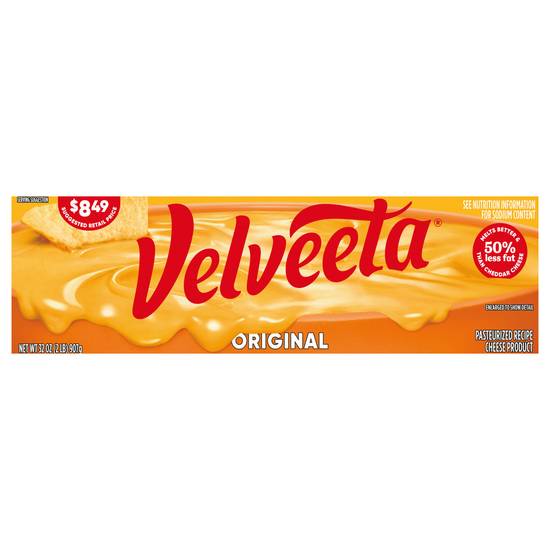 Velveeta Original Pasteurized Recipe Cheese