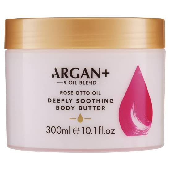 Argan+ Rose Otto Oil Deeply Soothing Body Butter Moisturising Body Cream