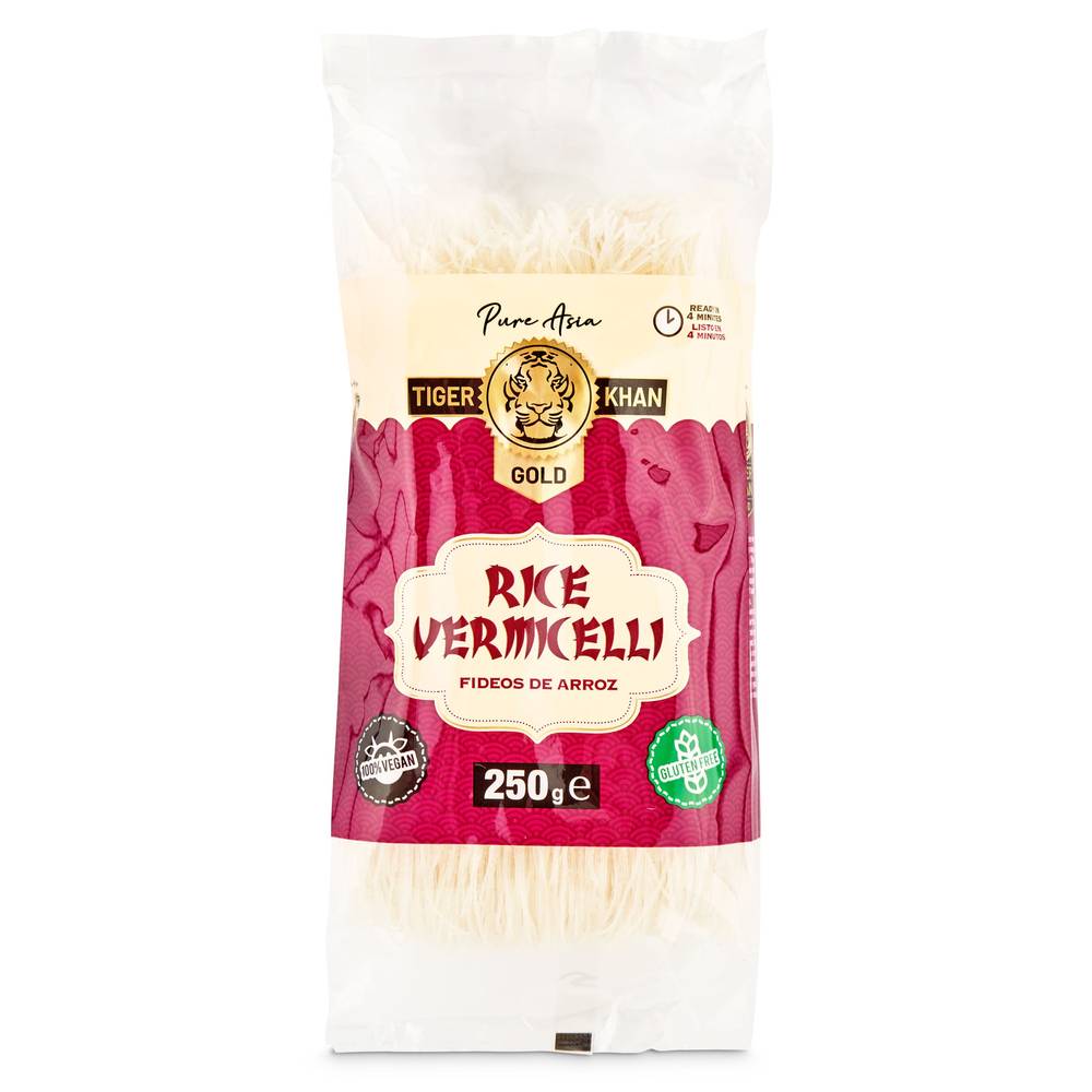 Fideos De Arroz Vermicelli Tiger Khan Bolsa 250 G