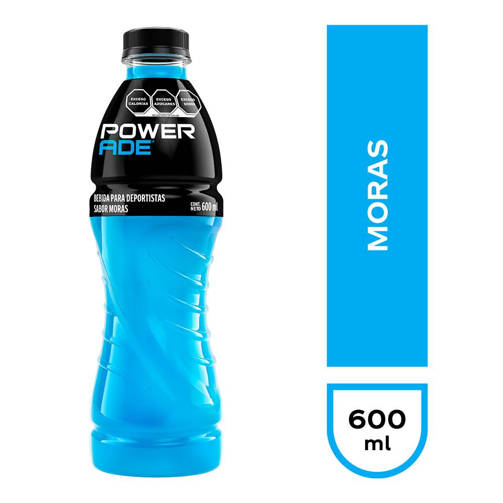 Powerade bebida hidratante ion4 moras (botella 600 ml)