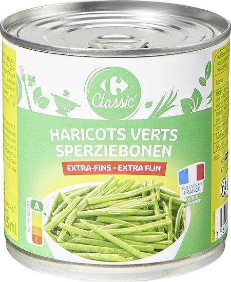 Carrefour classic haricots verts extra-fins