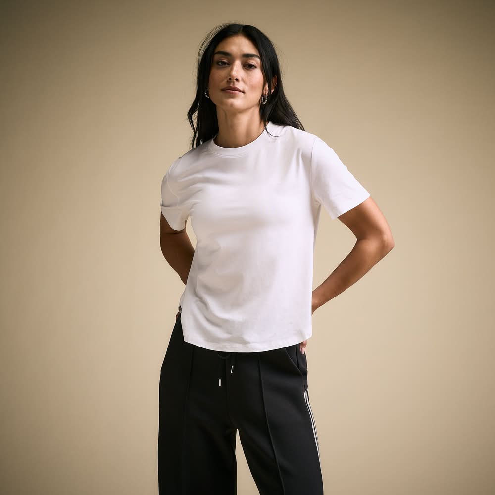 Calia Women's Thrive Core Tee (Pure White, S)
