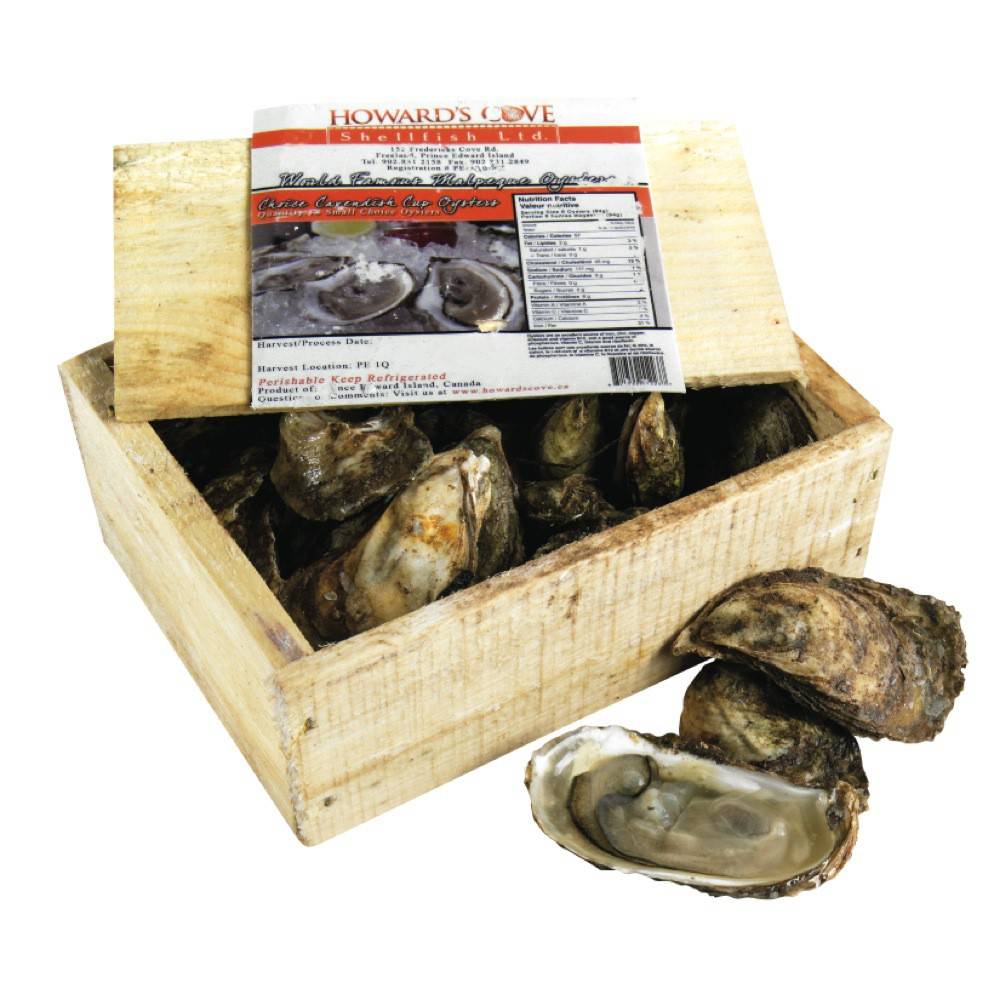 Howard's Cove Cavendish Cup Oysters (18 units)