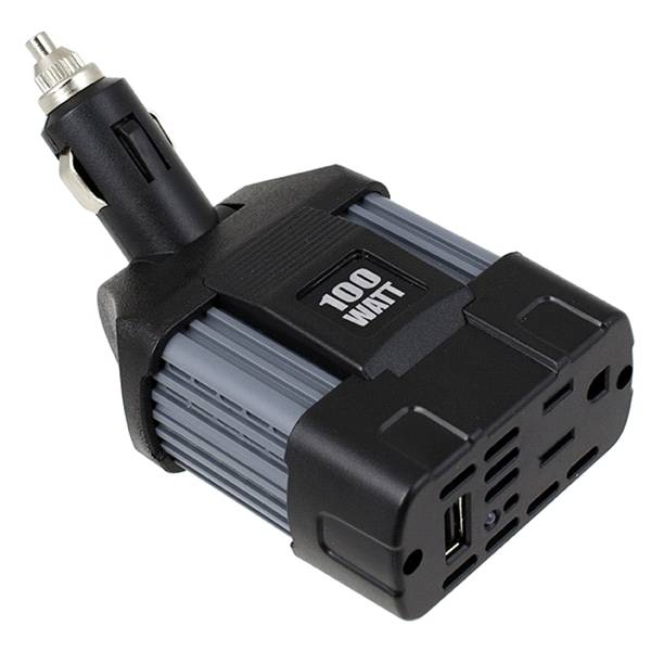 Custom Accessories 100W 110-V Direct Plug-in Power Inverter with USB