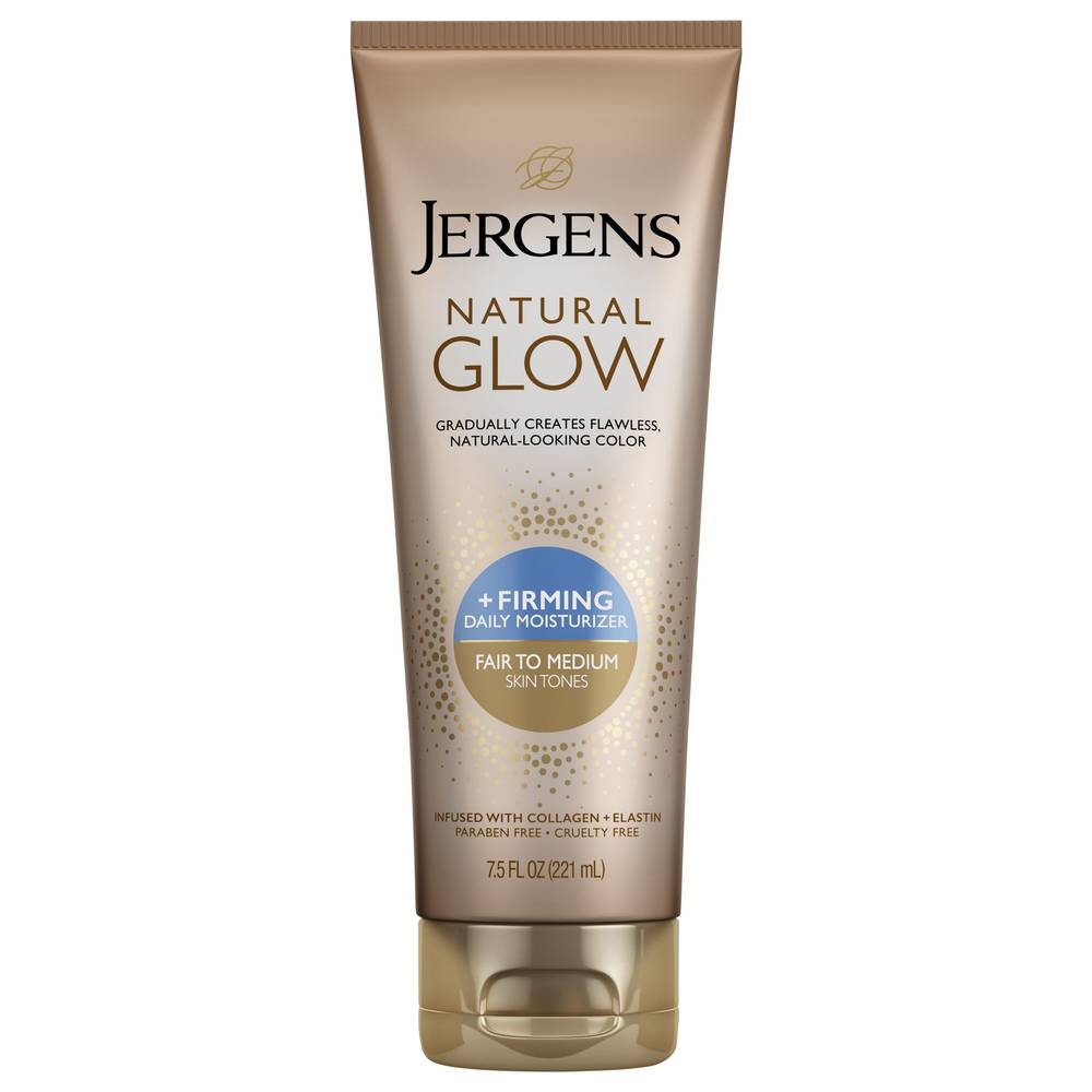 Jergens Fair To Medium Natural Glow + Firming Daily Moisturizer