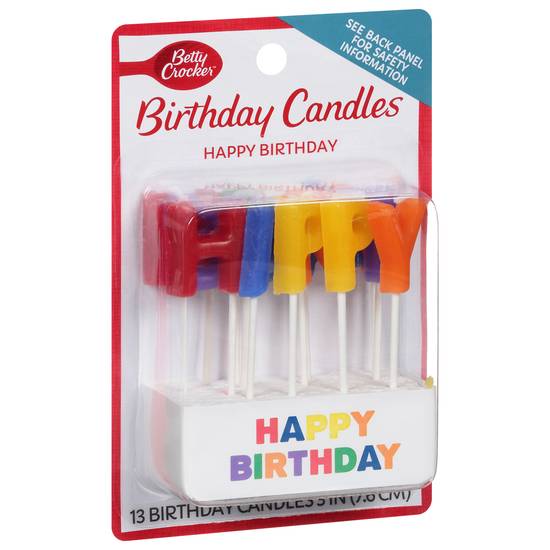 Betty Crocker Happy Birthday Candles (13 ct)
