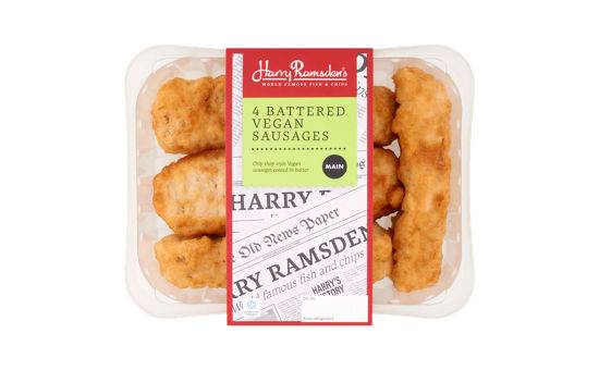 Harry Ramsden's 4 Battered Vegan Sausages 360g