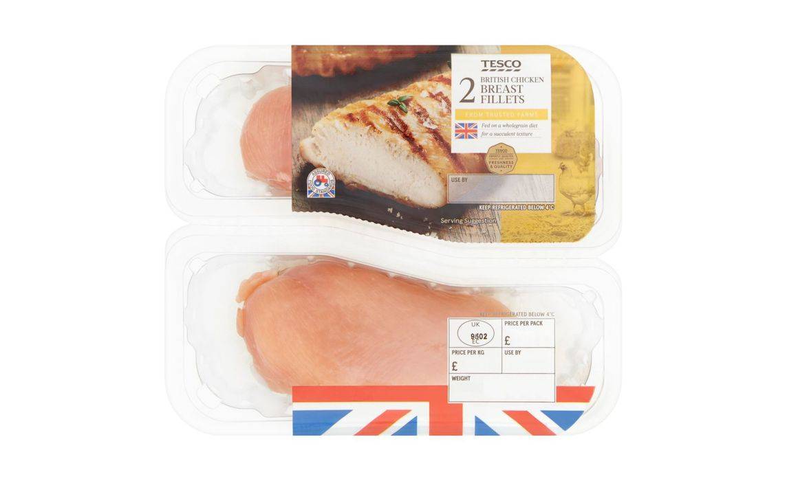 Tesco 2 British Chicken Breast Fillets 300g (392855)