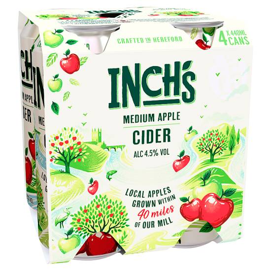 Inch's Apple Cider Cans 4 X 400ml