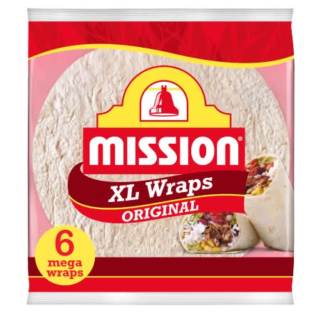 Mission Original Plain Xl Wraps (6 pack)