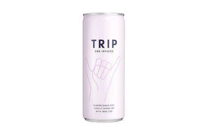 TRIP Elderflower & Mint Sparkling CBD Drink