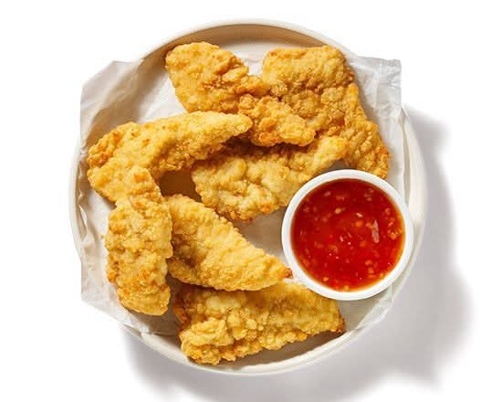 7 x Breaded Chicken Strips + 1 Dip of choice