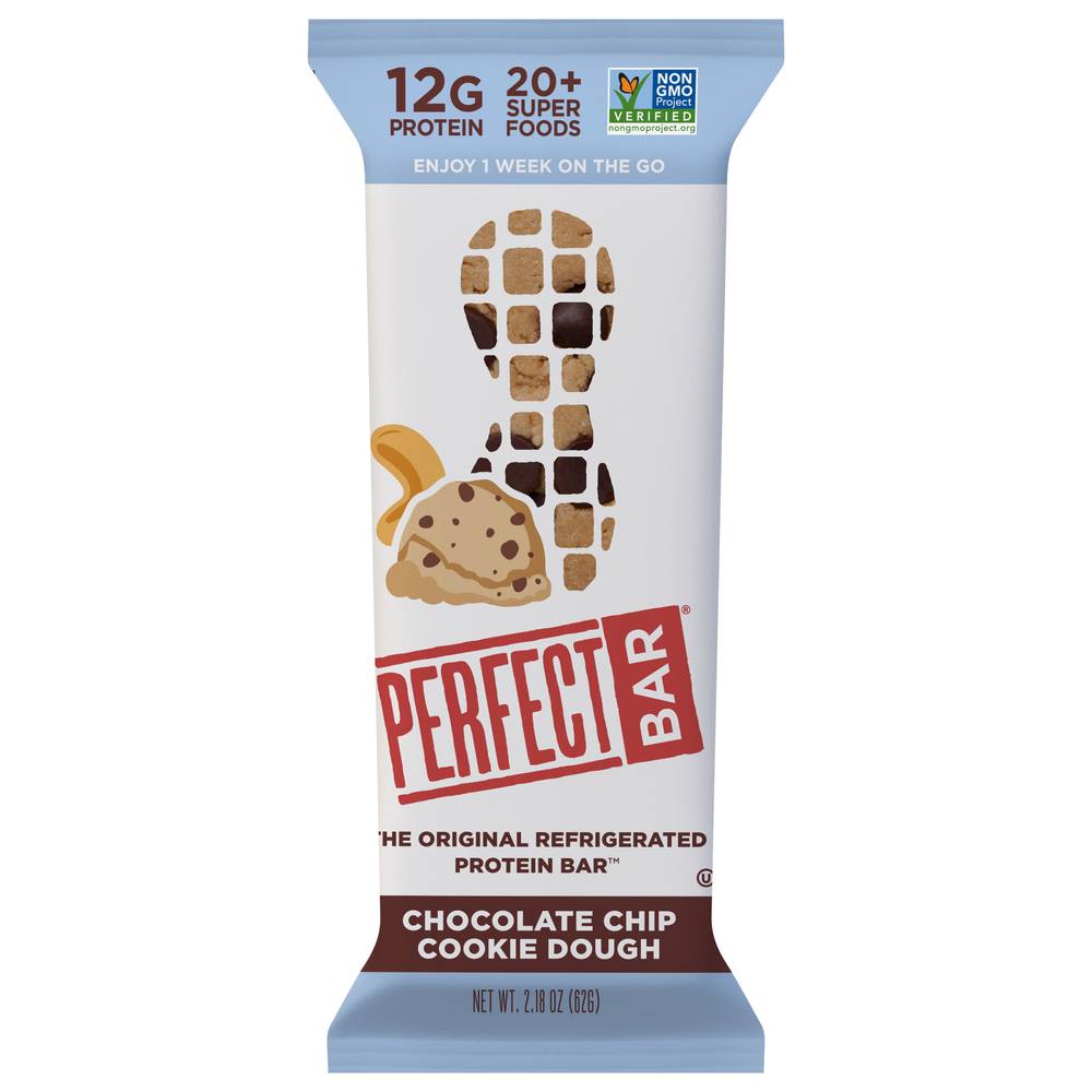 Perfect Bar Cookie Dough Protein Bar, Chocolate Chip (2.18 oz)