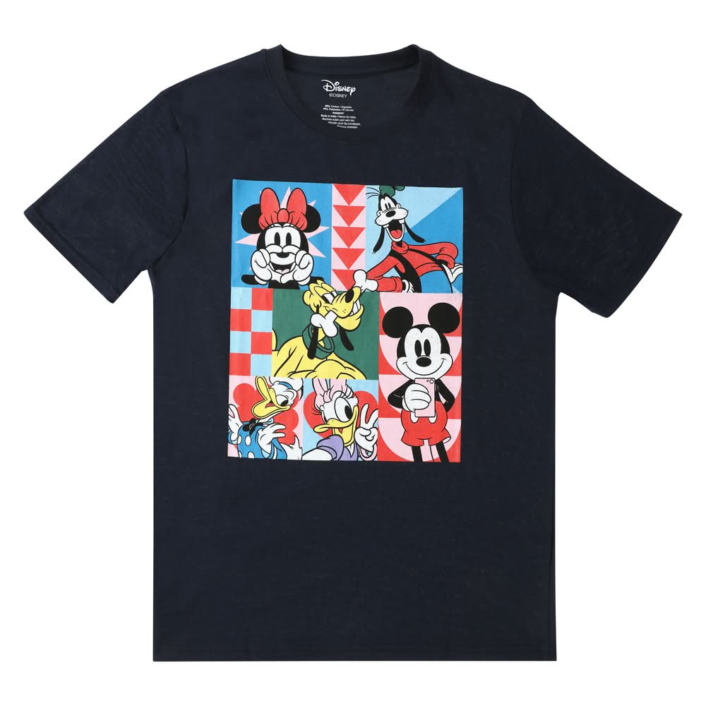 Disney Characters Graphic Tee Medium Navy