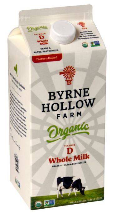 Byrne Hollow Farm - Organic Whole Milk - 64 oz (Case of 6)