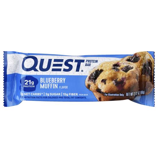 Quest Blueberry Muffin Flavor Protein Bar