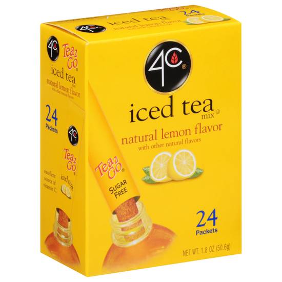 4C Sugar Free Natural Iced Tea Mix (24 ct, 1.8 oz) (lemon)