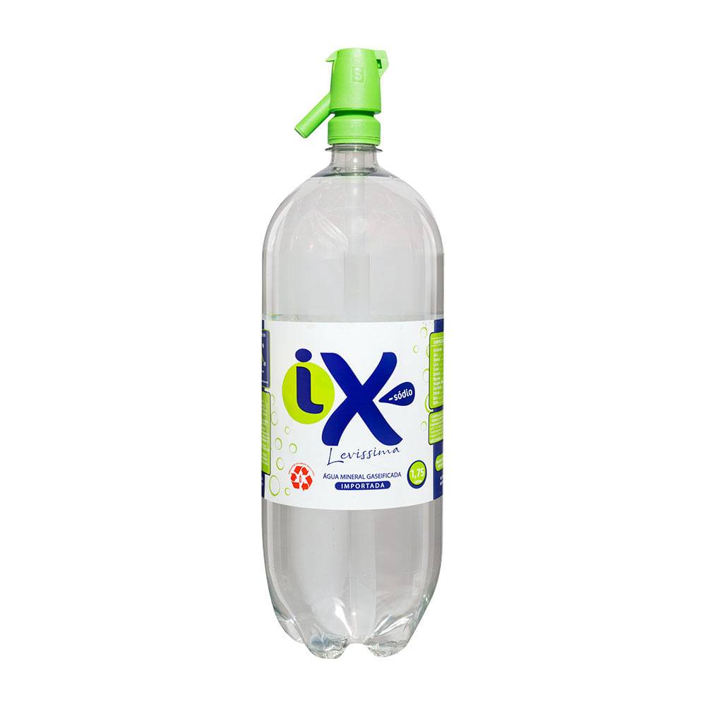 Ix água mineral com gás levissima (1,75l)