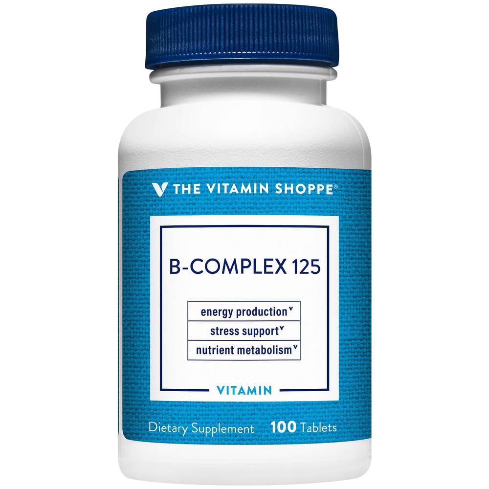 The Vitamin Shoppe B-Complex 125 Dietary Supplements (100 ct)