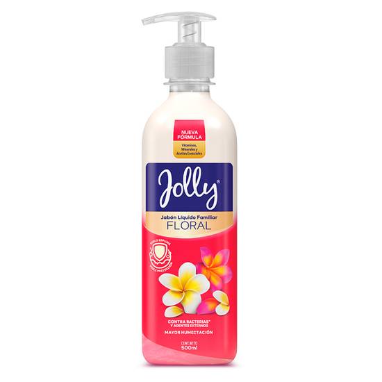 Jabón Líquido Floral Botella Jolly 500 Ml