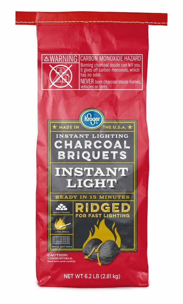 Kroger Instant Light Ridged Charcoal Briquets